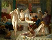 Henri-Pierre Picou Young women bathing oil painting reproduction